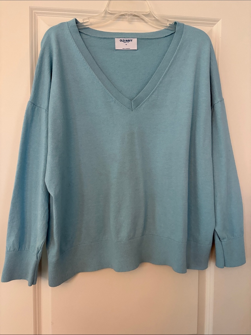Old Navy Soft Sky Blue V-Neck Sweater